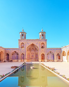 Exterior of Nasir Mosque, Pink Mosque, Shiraz, Fars, Iran